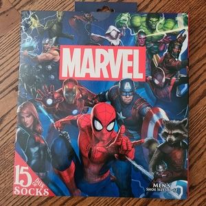 👀50% OFF🧦NWT‼️ HYP brand Marvel themed 15 Days of Socks Advent Calendar